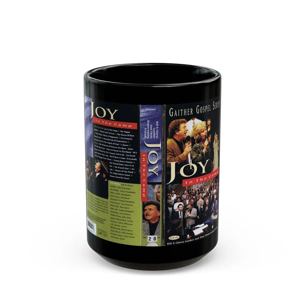 JOY IN THE CAMP (VHS COVER) - Black Coffee Mug-15oz-Go Mug Yourself