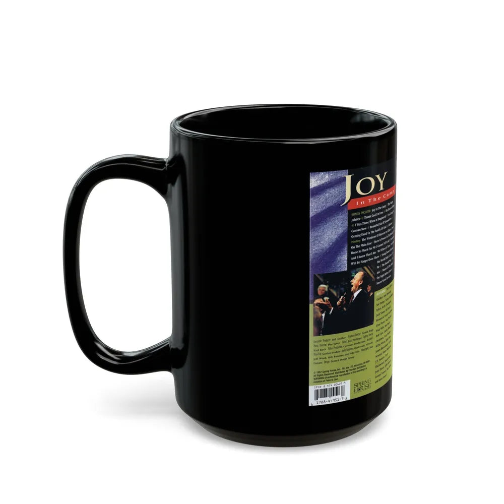 JOY IN THE CAMP (VHS COVER) - Black Coffee Mug-Go Mug Yourself