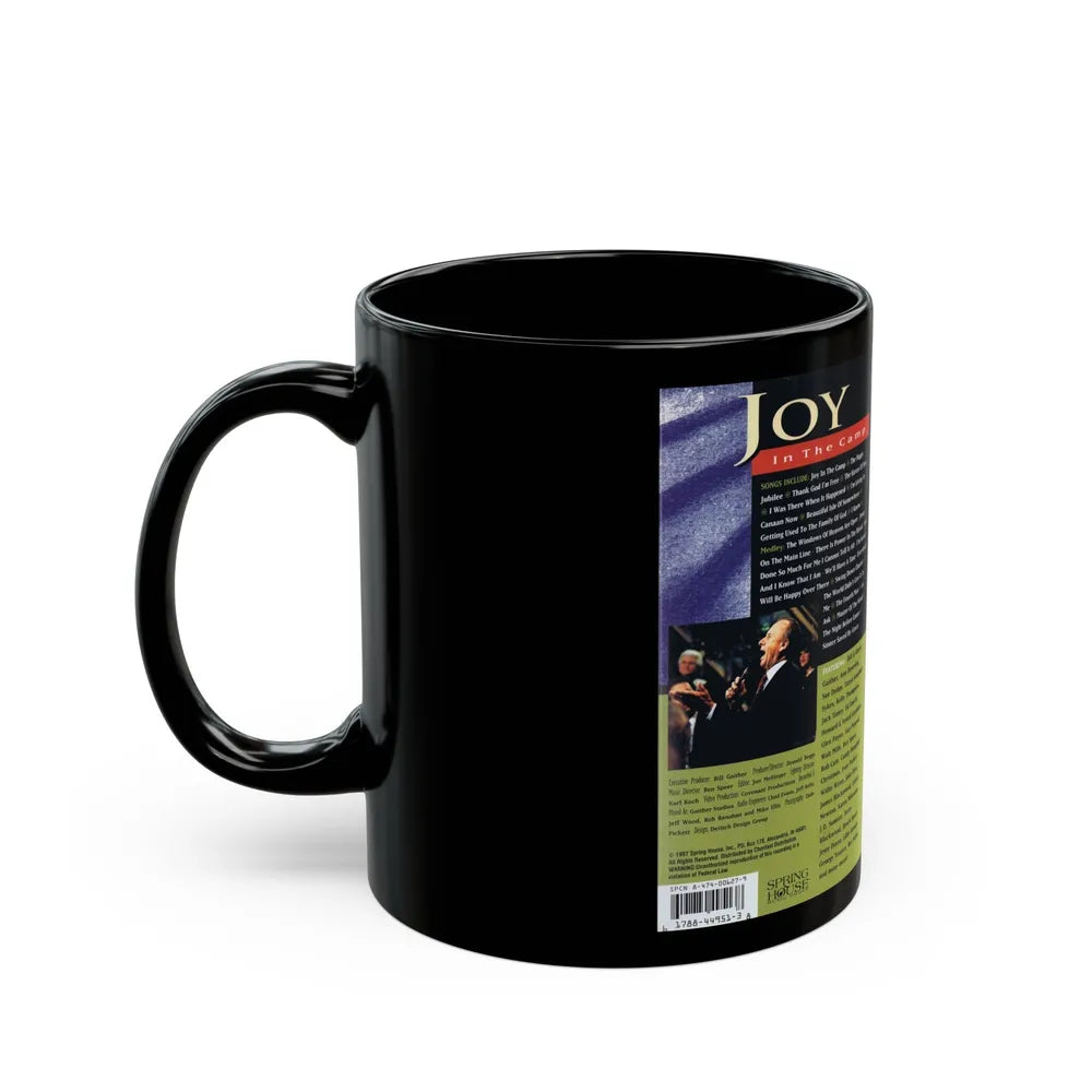 JOY IN THE CAMP (VHS COVER) - Black Coffee Mug-Go Mug Yourself