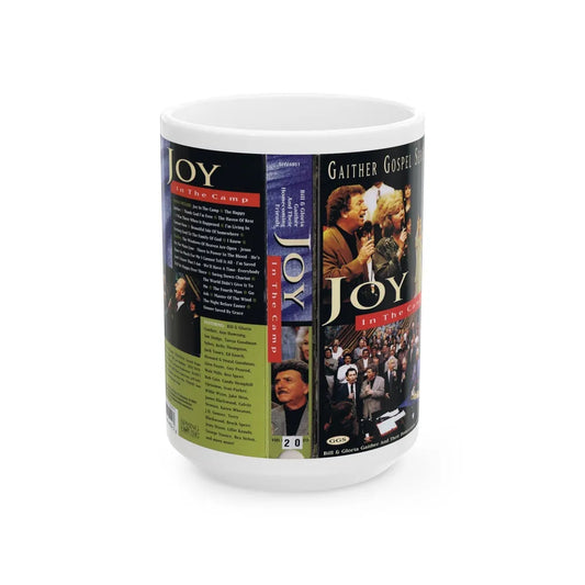 JOY IN THE CAMP (VHS COVER) - White Coffee Mug-15oz-Go Mug Yourself