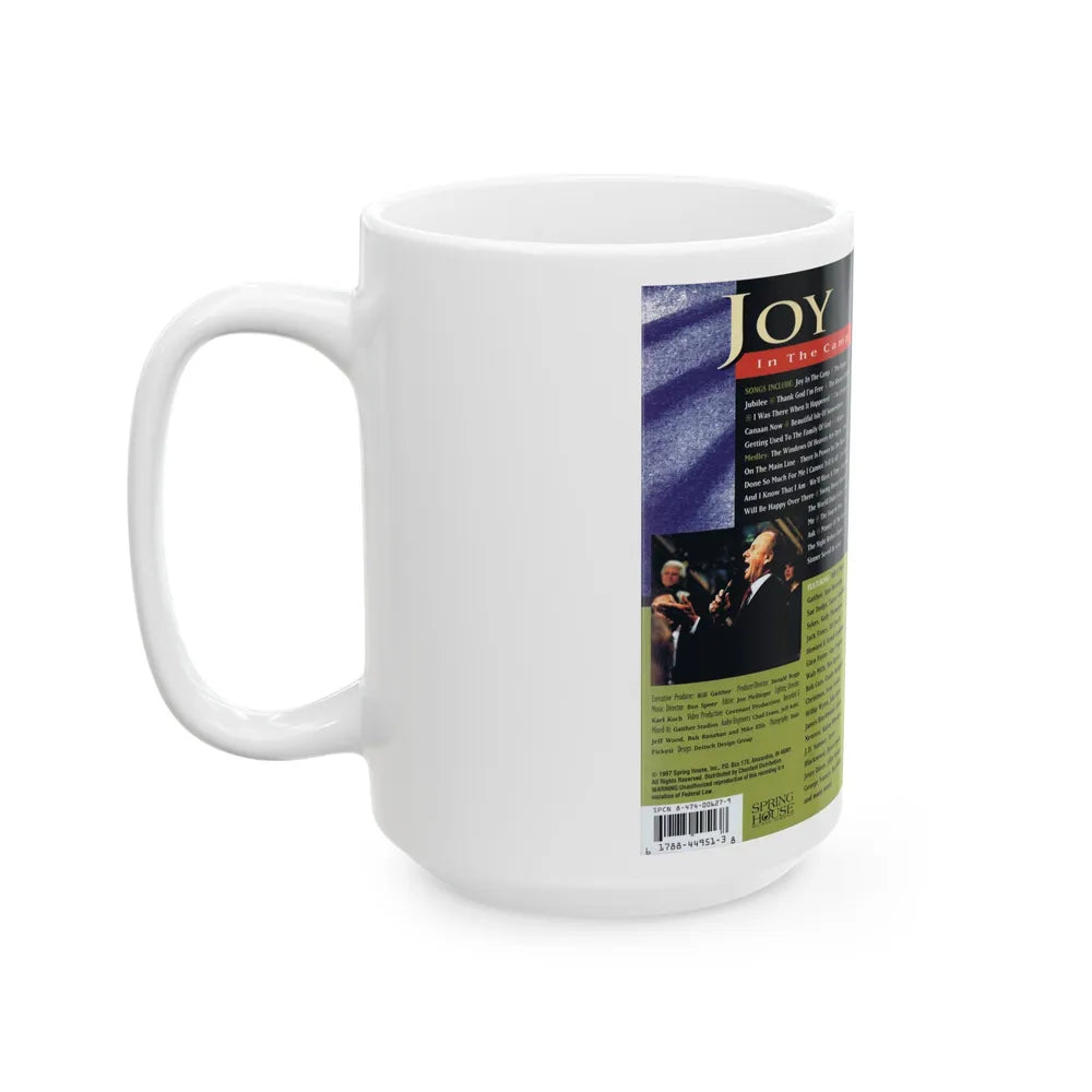 JOY IN THE CAMP (VHS COVER) - White Coffee Mug-Go Mug Yourself