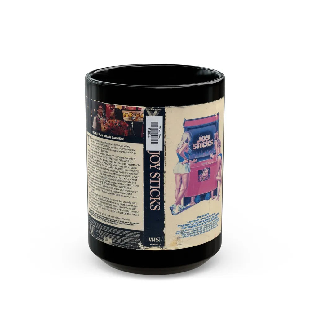 JOY STICKS (VHS COVER) - Black Coffee Mug-15oz-Go Mug Yourself