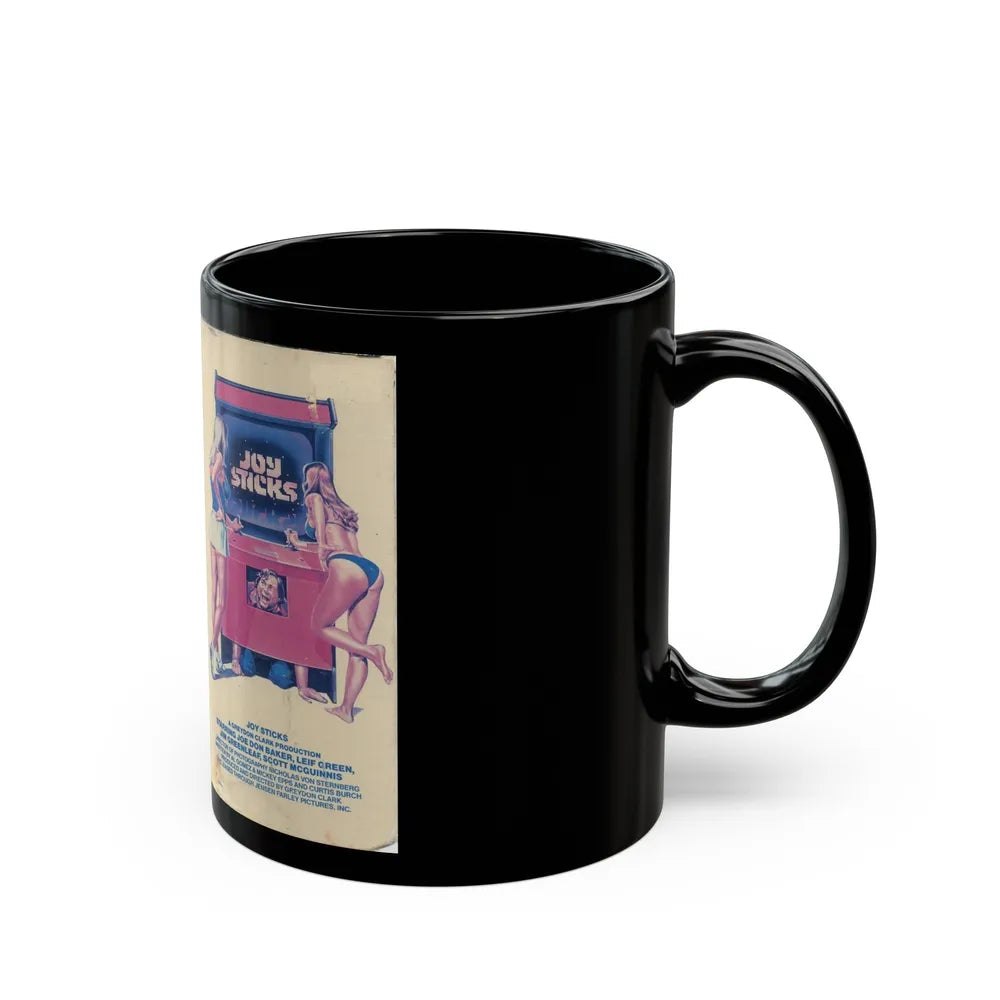 JOY STICKS (VHS COVER) - Black Coffee Mug-Go Mug Yourself