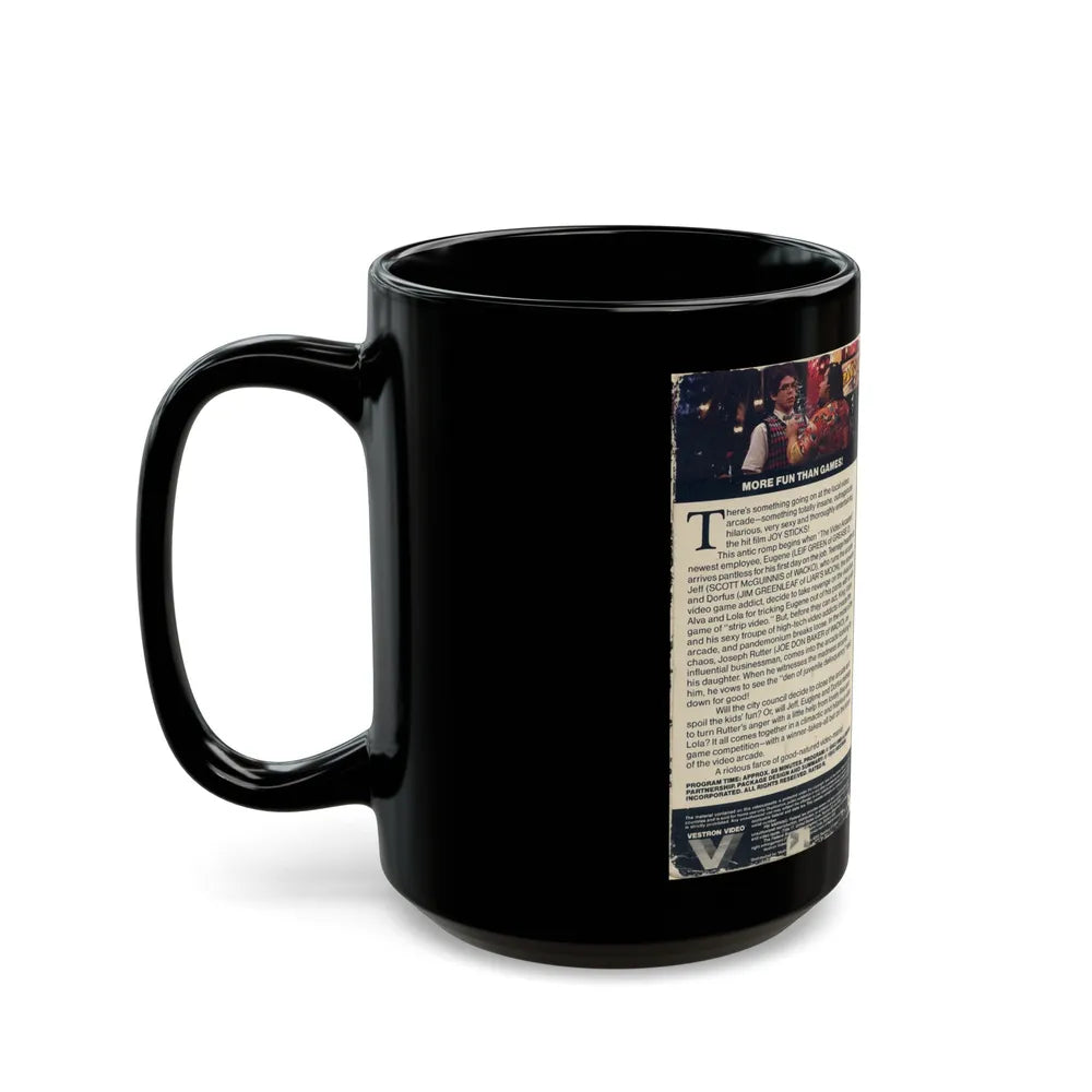 JOY STICKS (VHS COVER) - Black Coffee Mug-Go Mug Yourself