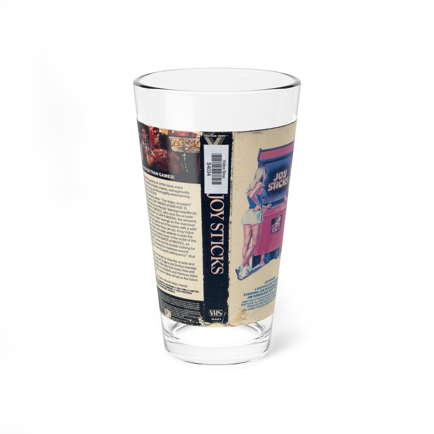 JOY STICKS (VHS COVER) Pint Glass 16oz-16oz-Go Mug Yourself