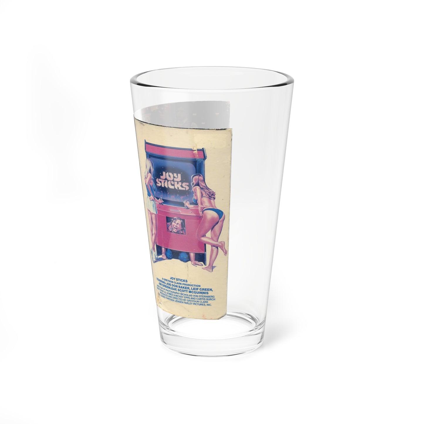 JOY STICKS (VHS COVER) Pint Glass 16oz-Go Mug Yourself