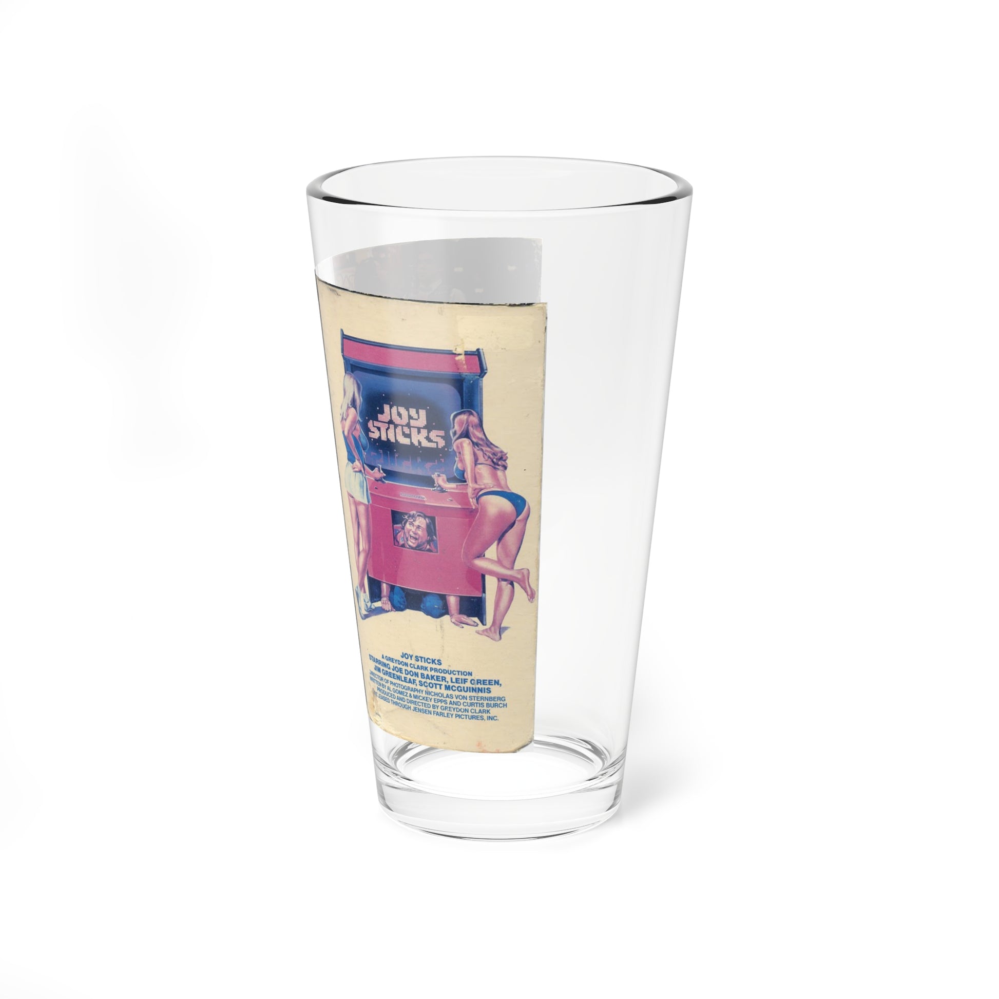 JOY STICKS (VHS COVER) Pint Glass 16oz-Go Mug Yourself