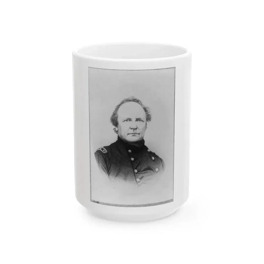 J.R. Slack, Head-And-Shoulders Portrait, Facing Right (U.S. Civil War) White Coffee Mug 15oz - Go Mug Yourself