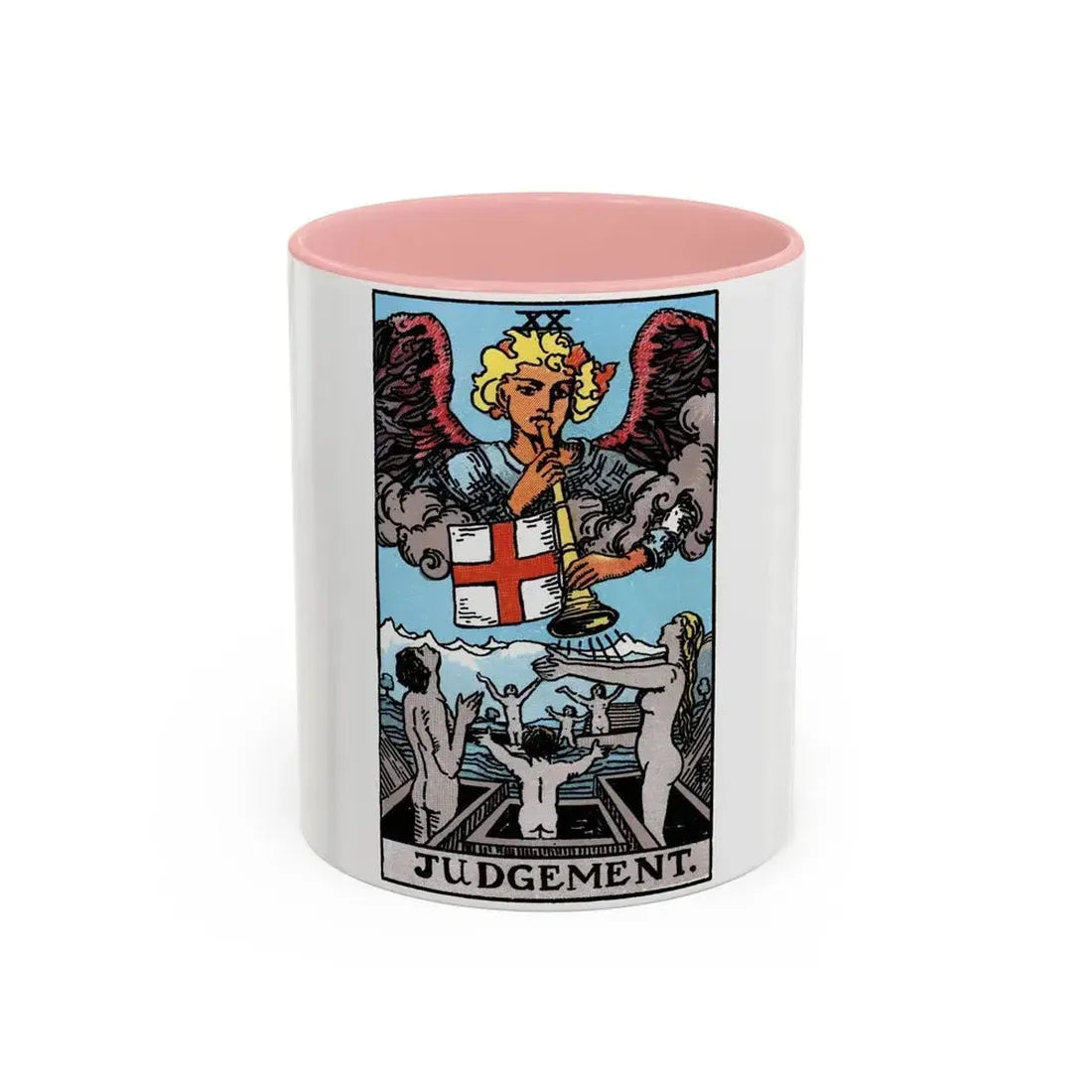 Judgement (Tarot Card) Accent Coffee Mug 11oz Pink - Go Mug Yourself