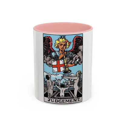 Judgement (Tarot Card) Accent Coffee Mug 11oz Pink - Go Mug Yourself