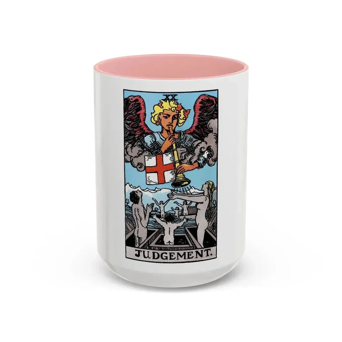 Judgement (Tarot Card) Accent Coffee Mug 15oz Pink - Go Mug Yourself