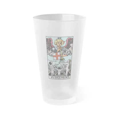 Judgement (Tarot Card) Frosted Pint Glass 16oz Default Title - Go Mug Yourself