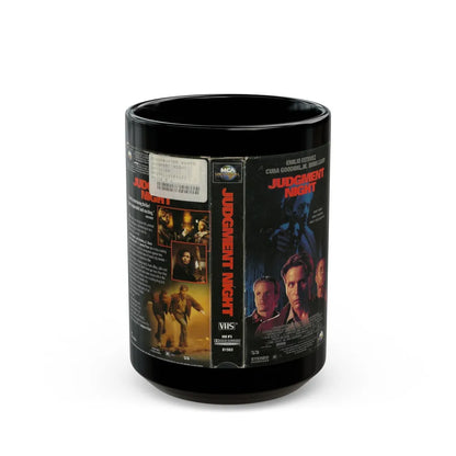 JUDGMENT NIGHT (VHS COVER) - Black Coffee Mug-15oz-Go Mug Yourself