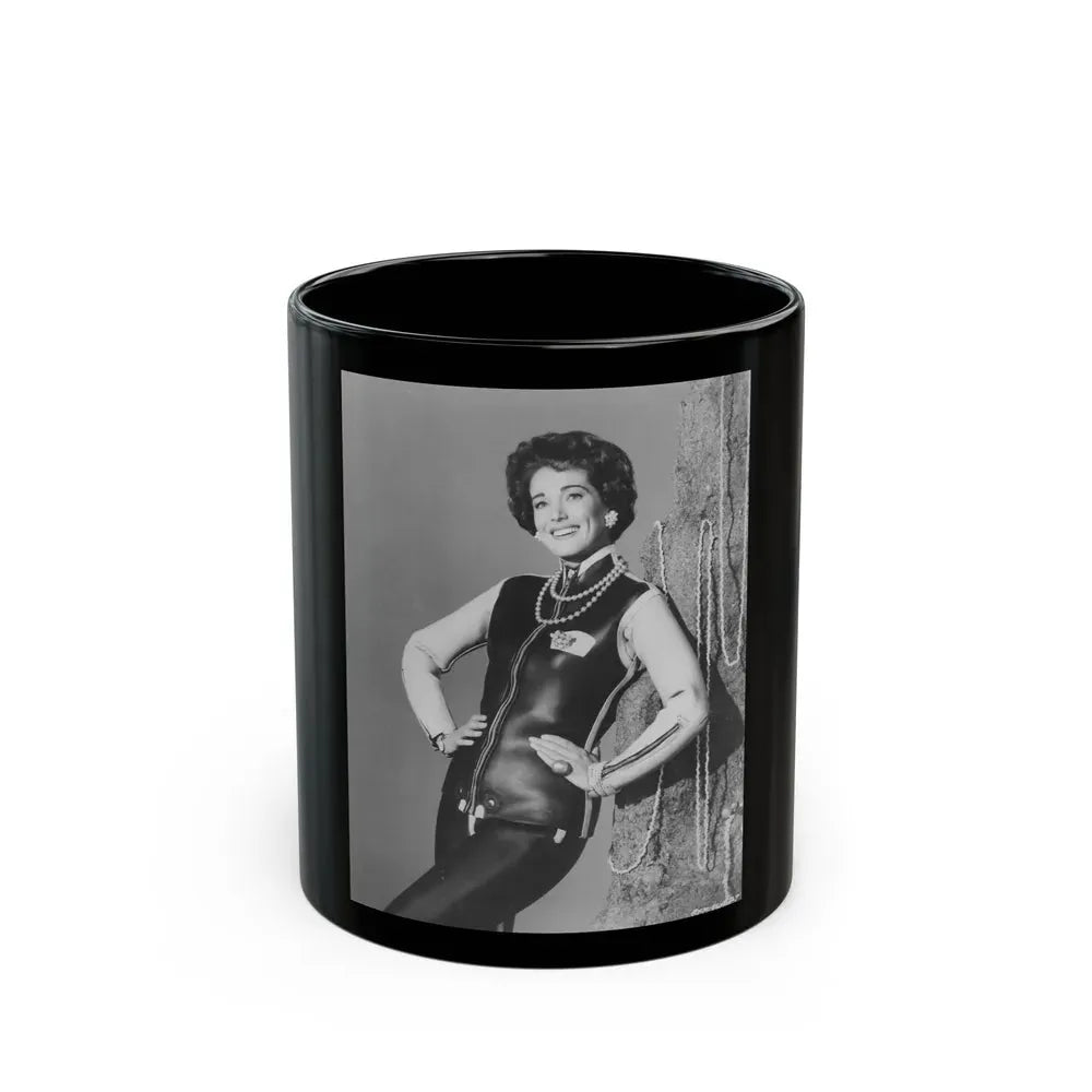 Julia Adams #03 (Vintage Female Icon) Black Coffee Mug 11oz - Go Mug Yourself