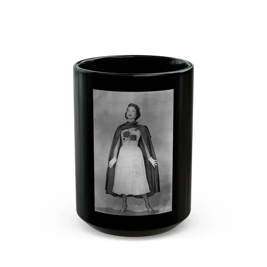 Julia Adams #06 (Vintage Female Icon) Black Coffee Mug 15oz - Go Mug Yourself