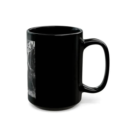 Julia Adams #106 - 8x10 B&W Full Body 1-Piece Swimsuit Promo Photo for Creature From The Black Lagoon '54 (Vintage Female Icon) Black Coffee Mug - Go Mug Yourself