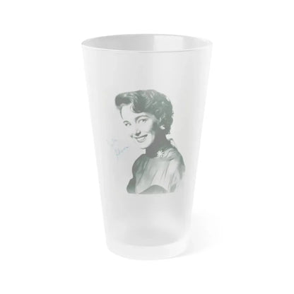 Julia Adams #11 (Vintage Female Icon) Frosted Pint Glass 16oz 16oz Frosted - Go Mug Yourself
