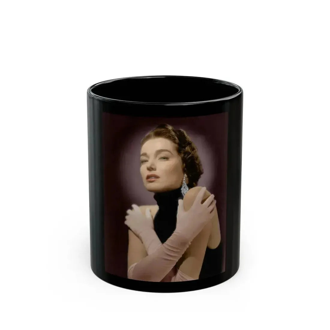 Julia Adams #111 1 (Vintage Female Icon) Black Coffee Mug 11oz - Go Mug Yourself