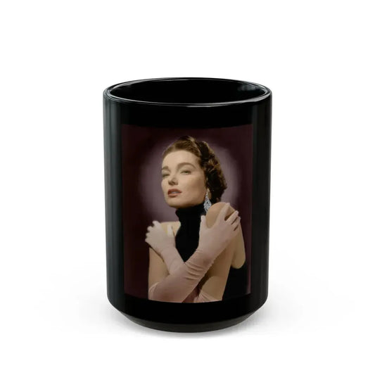 Julia Adams #111 1 (Vintage Female Icon) Black Coffee Mug 15oz - Go Mug Yourself