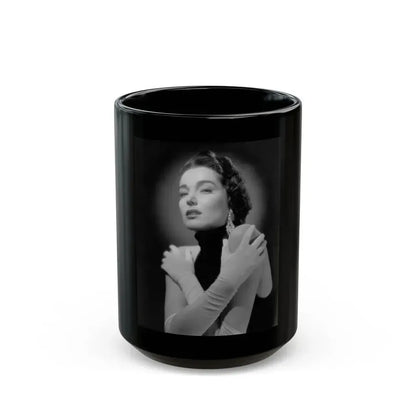 Julia Adams #111 (Vintage Female Icon) Black Coffee Mug 15oz - Go Mug Yourself