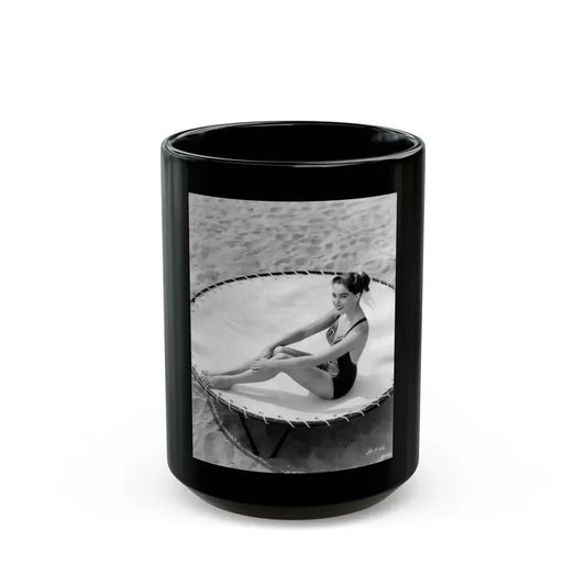 Julia Adams #113 (Vintage Female Icon) Black Coffee Mug 15oz - Go Mug Yourself