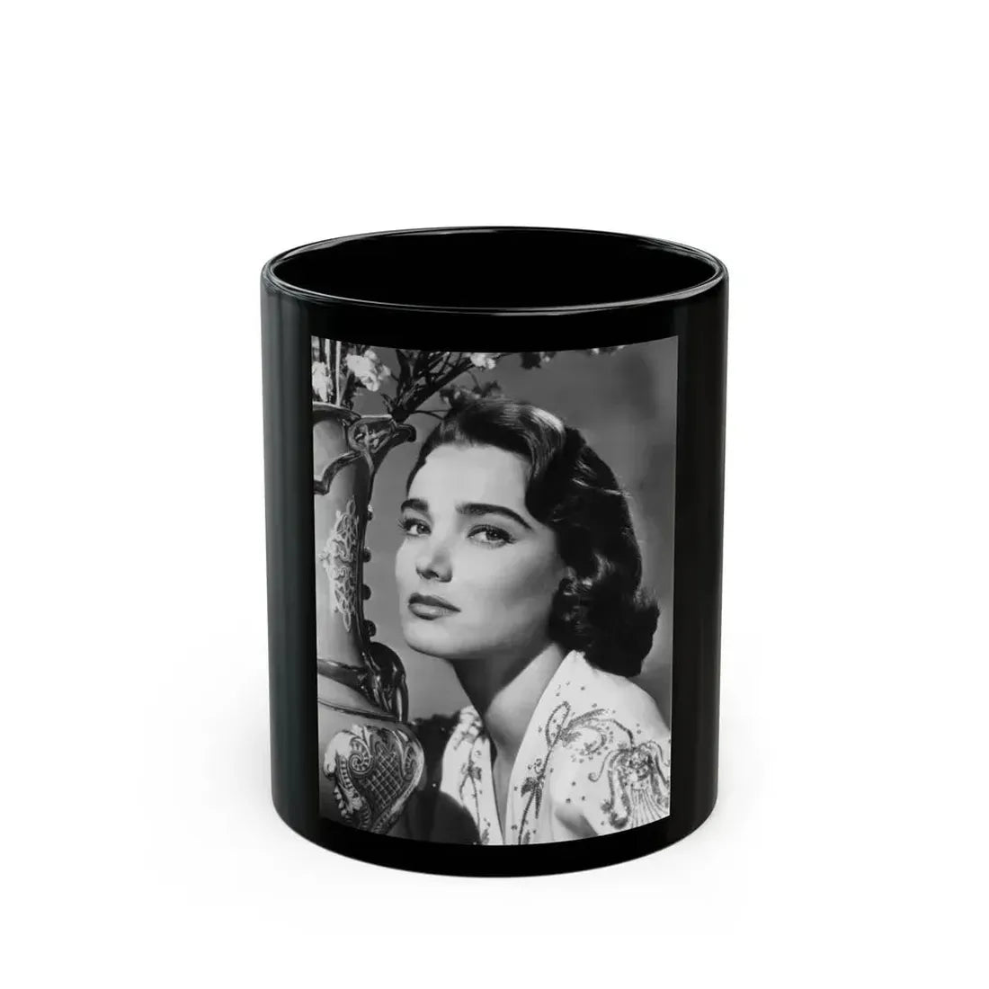 Julia Adams #115 1 (Vintage Female Icon) Black Coffee Mug 11oz - Go Mug Yourself