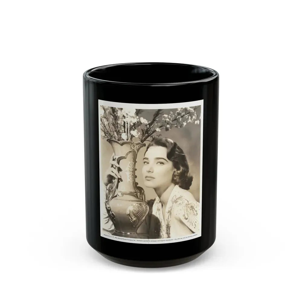 Julia Adams #115 (Vintage Female Icon) Black Coffee Mug 15oz - Go Mug Yourself