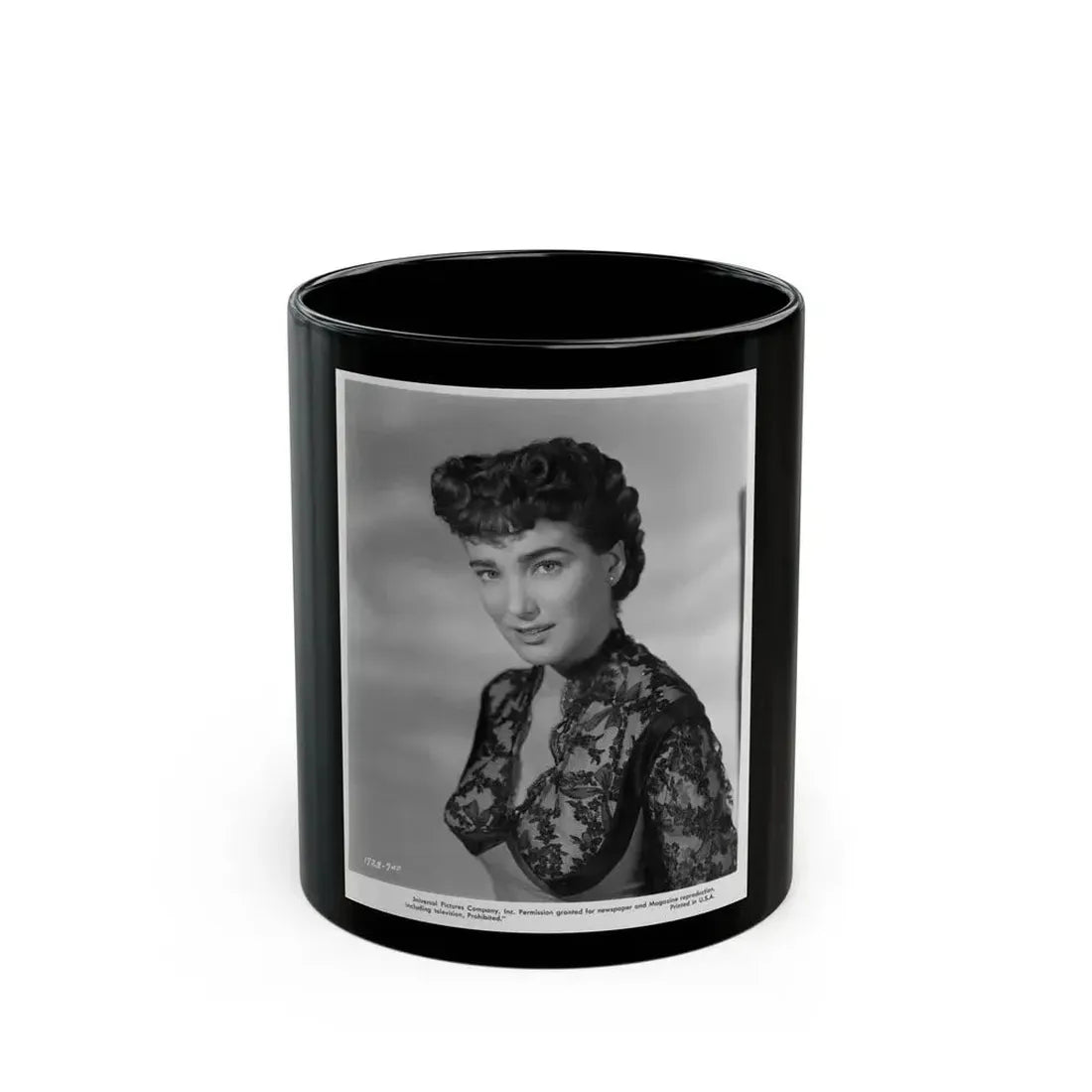 Julia Adams #119 (Vintage Female Icon) Black Coffee Mug 11oz - Go Mug Yourself