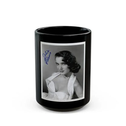Julia Adams #12 (Vintage Female Icon) Black Coffee Mug 15oz - Go Mug Yourself