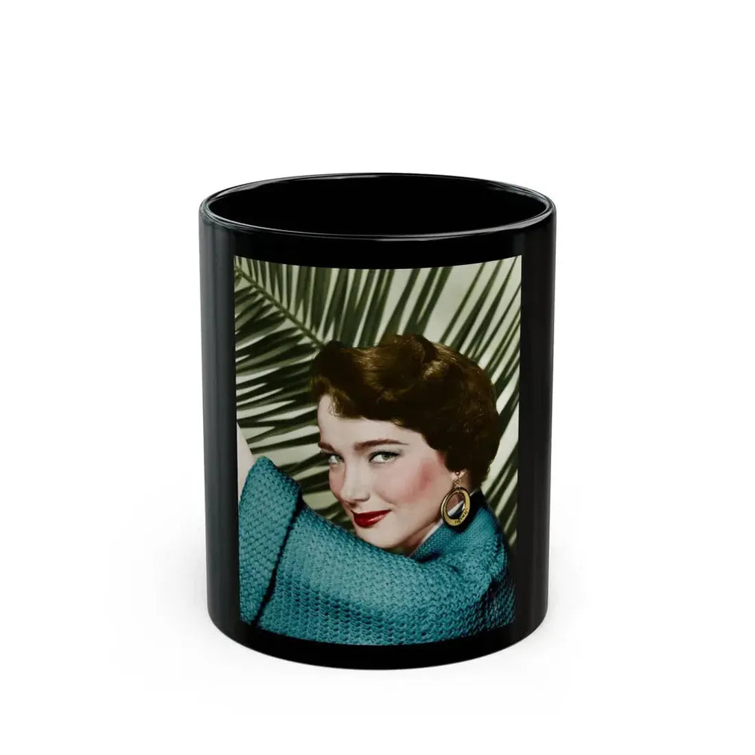 Julia Adams #142 1 (Vintage Female Icon) Black Coffee Mug 11oz - Go Mug Yourself