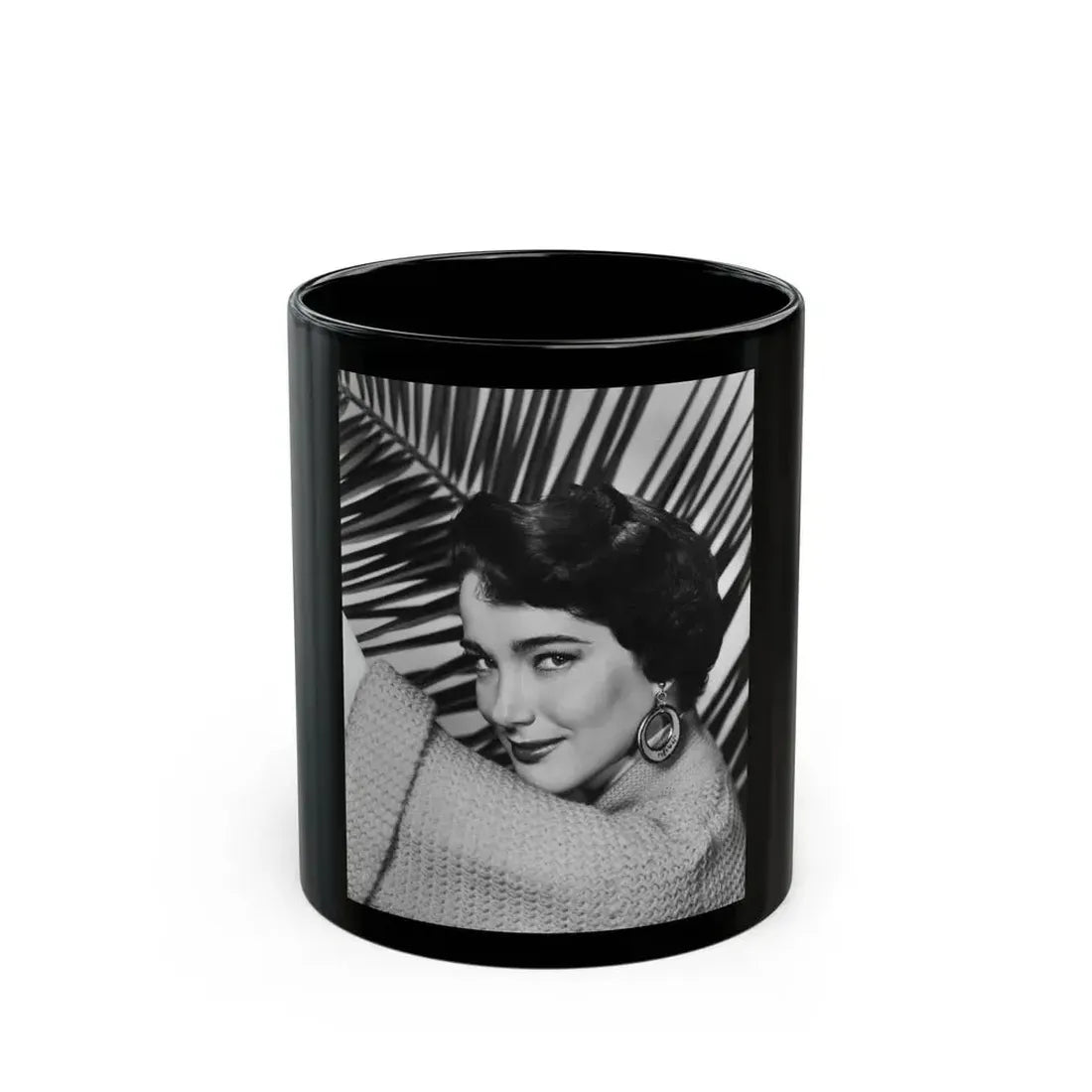 Julia Adams #142 (Vintage Female Icon) Black Coffee Mug 11oz - Go Mug Yourself