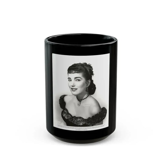 Julia Adams #150 1 (Vintage Female Icon) Black Coffee Mug 15oz - Go Mug Yourself