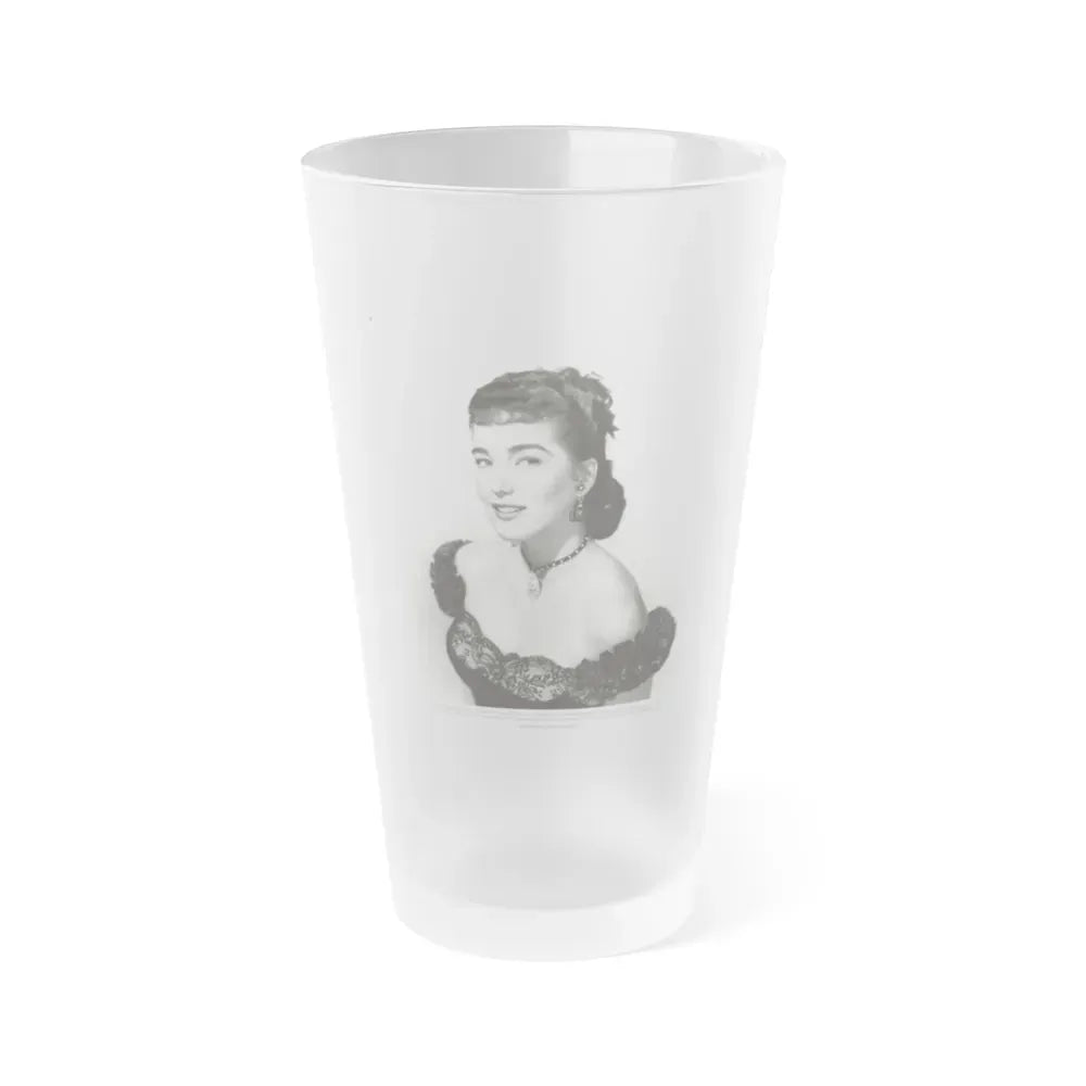 Julia Adams #150 1 (Vintage Female Icon) Frosted Pint Glass 16oz 16oz Frosted - Go Mug Yourself