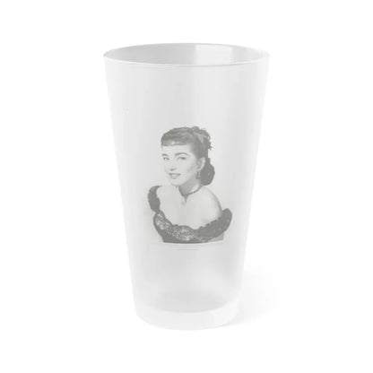 Julia Adams #150 1 (Vintage Female Icon) Frosted Pint Glass 16oz 16oz Frosted - Go Mug Yourself