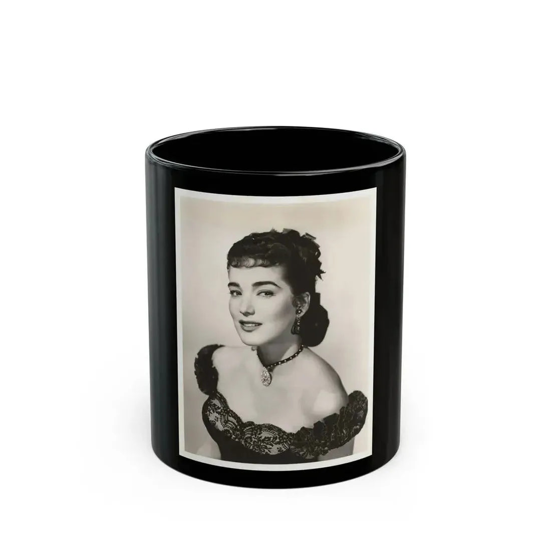 Julia Adams #150 (Vintage Female Icon) Black Coffee Mug 11oz - Go Mug Yourself
