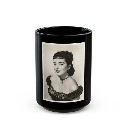 Julia Adams #150 (Vintage Female Icon) Black Coffee Mug 15oz - Go Mug Yourself