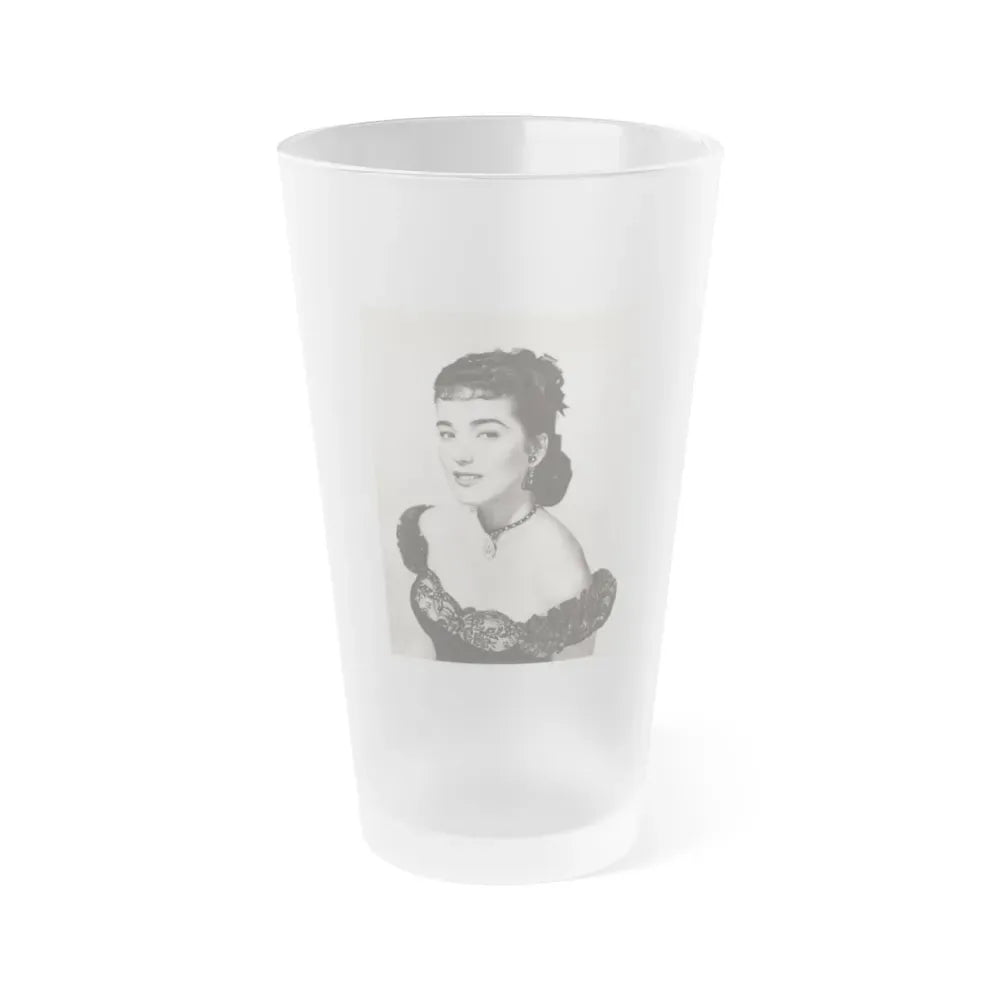 Julia Adams #150 (Vintage Female Icon) Frosted Pint Glass 16oz 16oz Frosted - Go Mug Yourself
