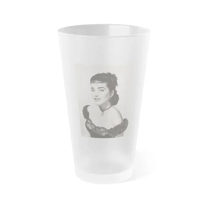 Julia Adams #150 (Vintage Female Icon) Frosted Pint Glass 16oz 16oz Frosted - Go Mug Yourself