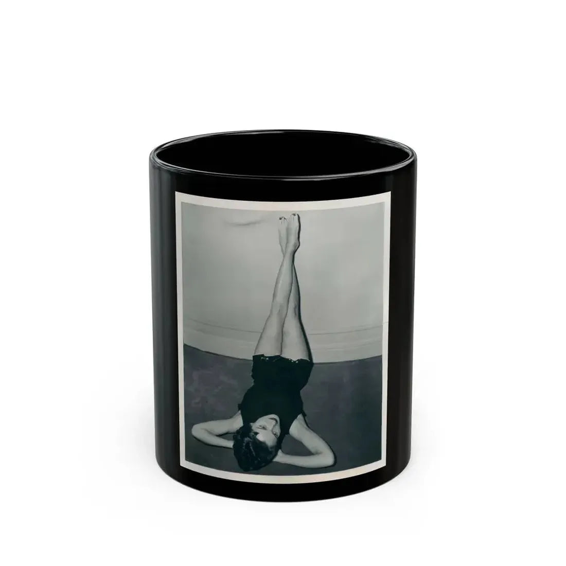 Julia Adams #154 (Vintage Female Icon) Black Coffee Mug 11oz - Go Mug Yourself