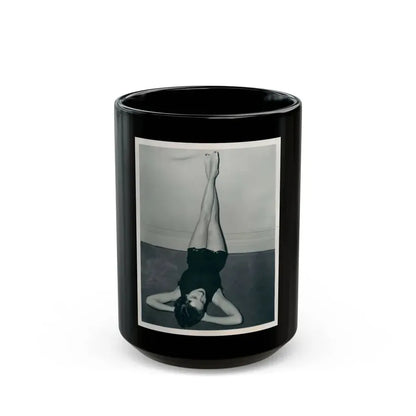 Julia Adams #154 (Vintage Female Icon) Black Coffee Mug 15oz - Go Mug Yourself