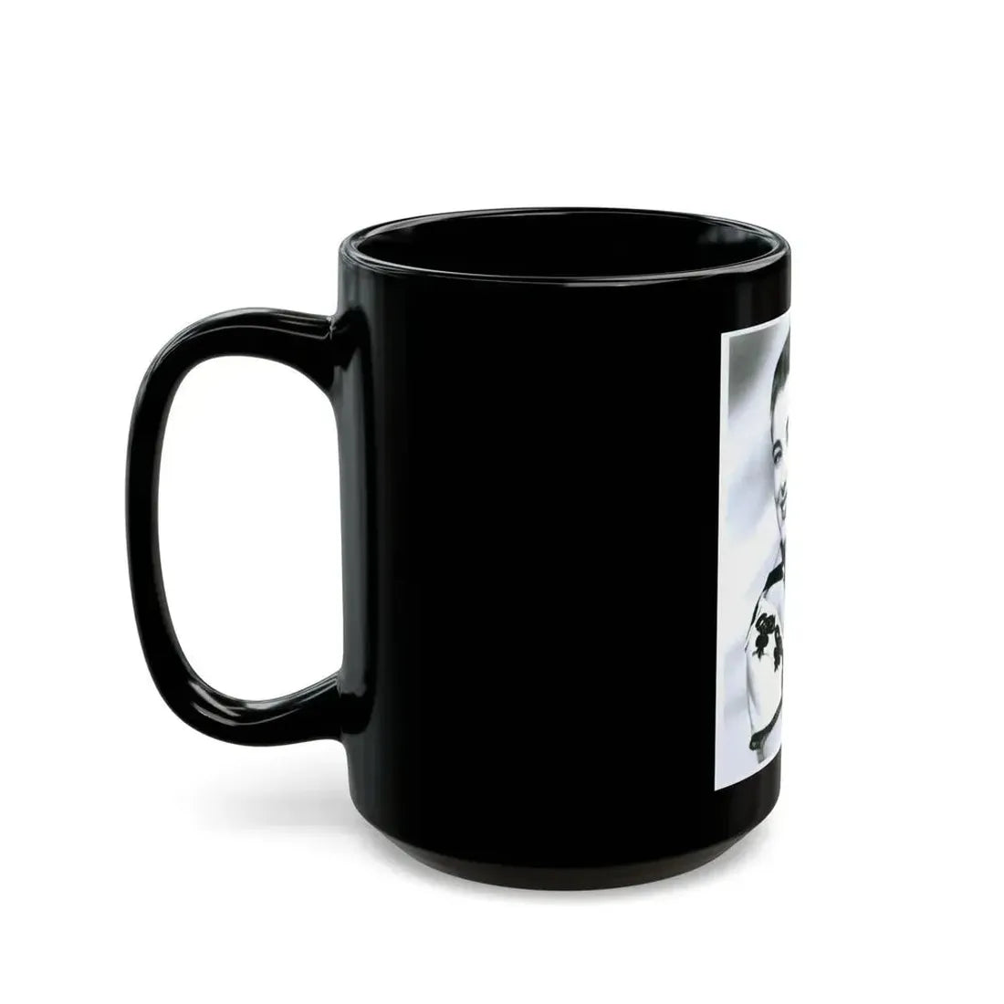 Julia Adams #156 (Vintage Female Icon) Black Coffee Mug - Go Mug Yourself