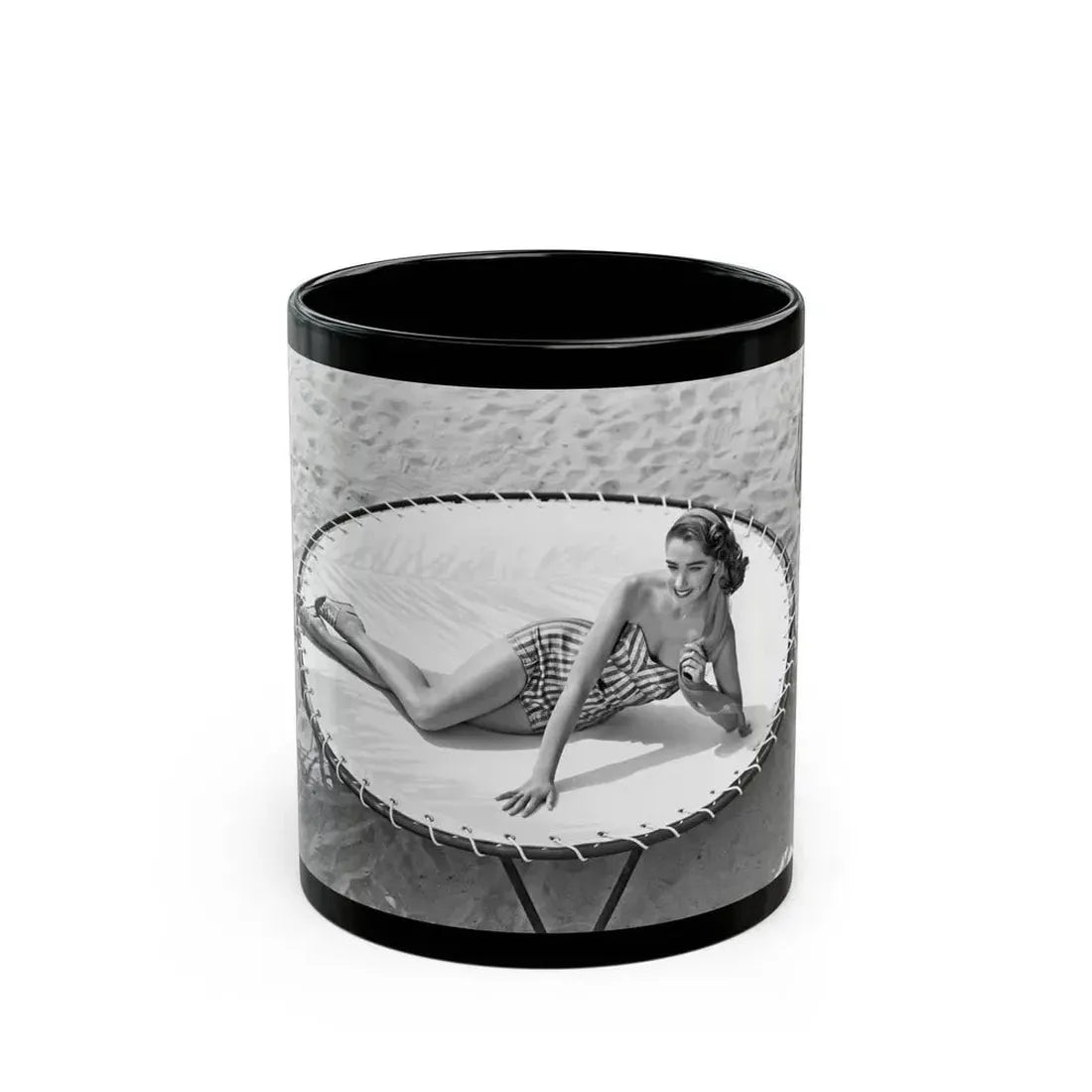 Julia Adams #159 (Vintage Female Icon) Black Coffee Mug 11oz - Go Mug Yourself