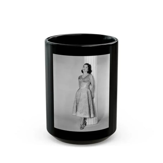 Julia Adams #160 (Vintage Female Icon) Black Coffee Mug 15oz - Go Mug Yourself