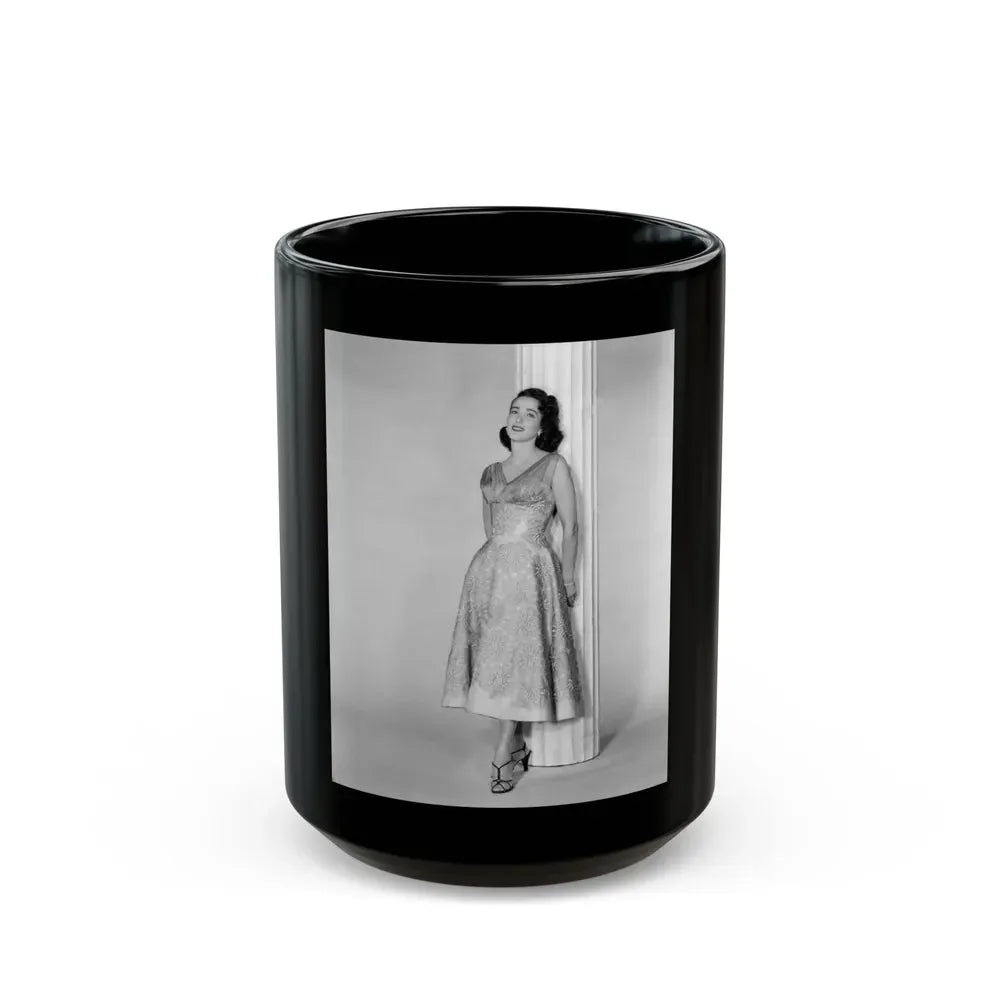 Julia Adams #160 (Vintage Female Icon) Black Coffee Mug 15oz - Go Mug Yourself