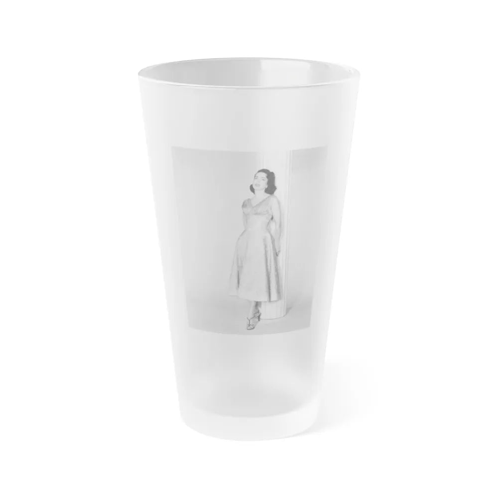 Julia Adams #160 (Vintage Female Icon) Frosted Pint Glass 16oz-16oz-Frosted-Go Mug Yourself