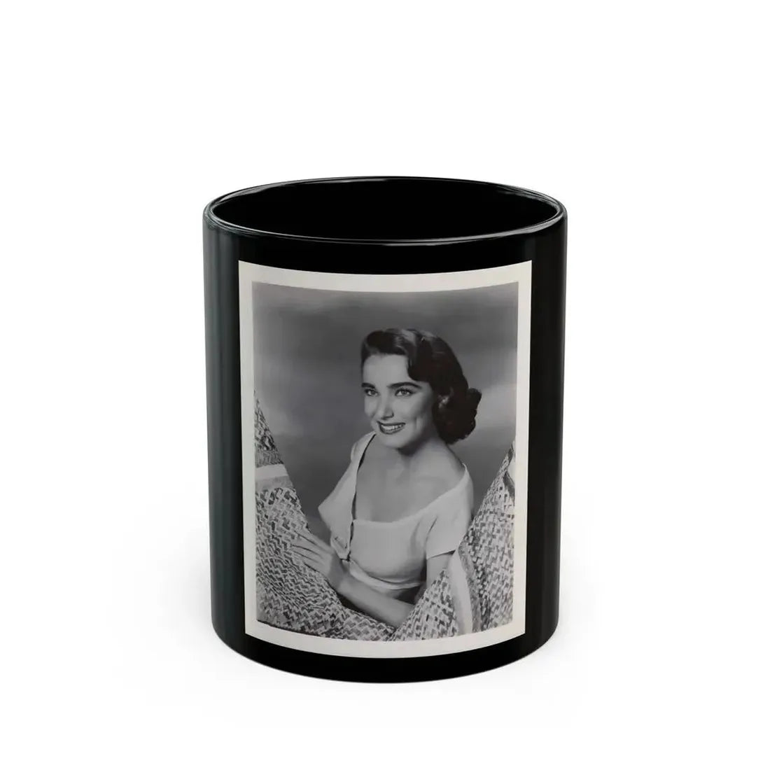 Julia Adams #162 (Vintage Female Icon) Black Coffee Mug 11oz - Go Mug Yourself