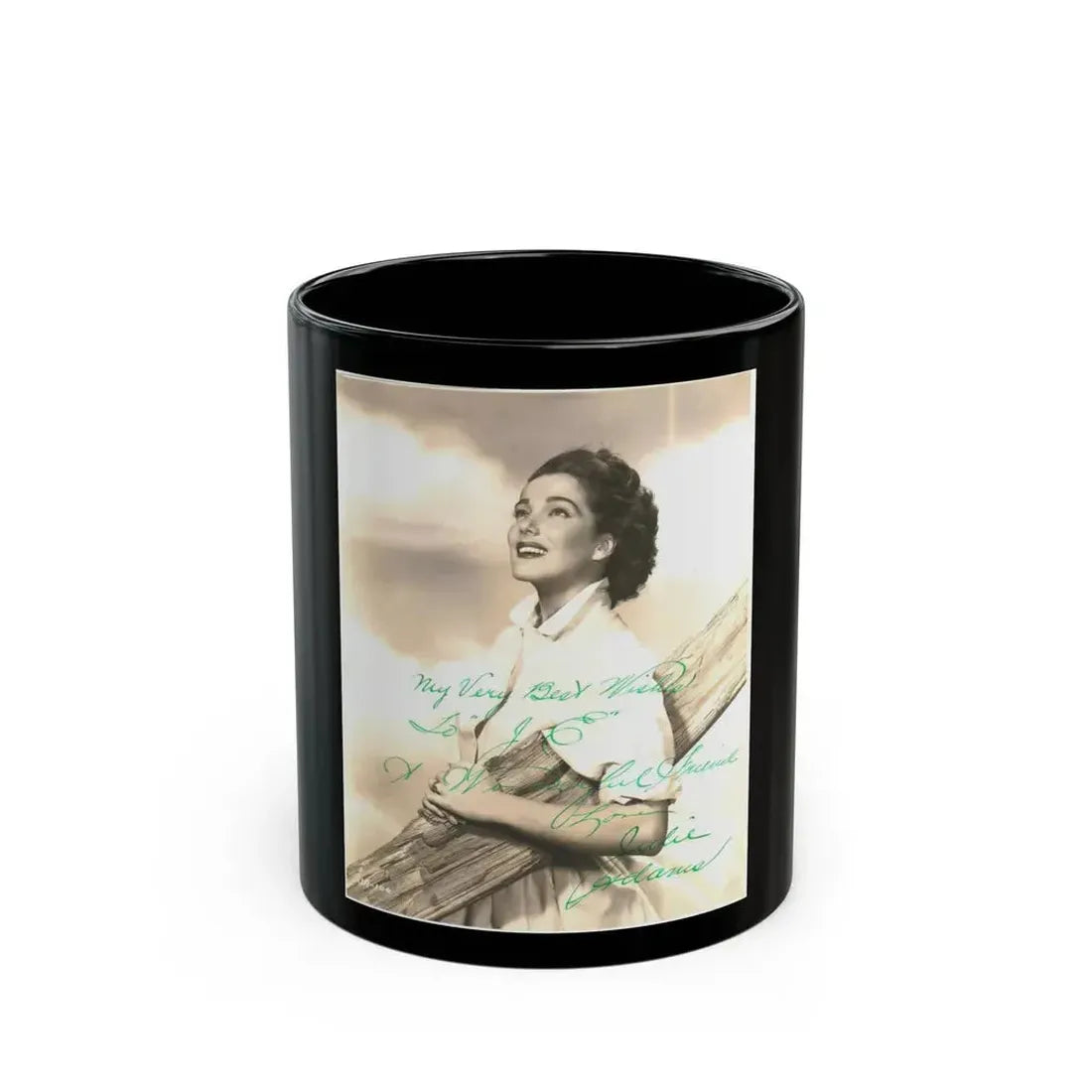 Julia Adams #167 (Vintage Female Icon) Black Coffee Mug 11oz - Go Mug Yourself
