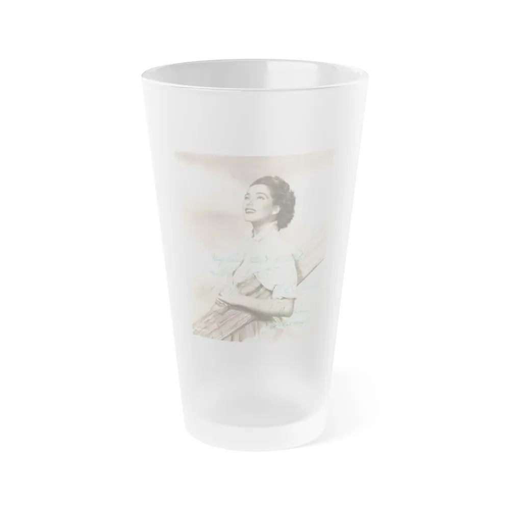 Julia Adams #167 (Vintage Female Icon) Frosted Pint Glass 16oz-16oz-Frosted-Go Mug Yourself