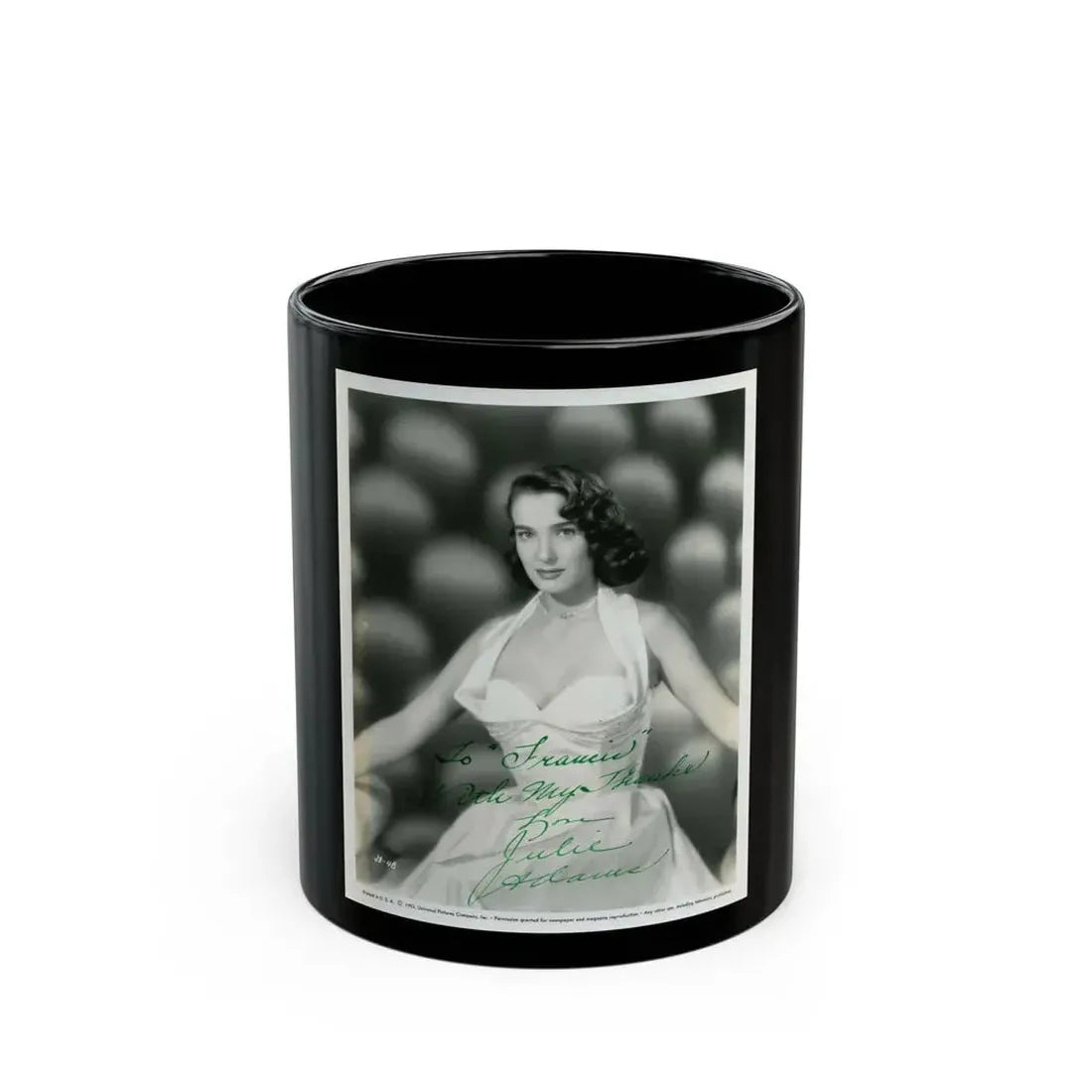 Julia Adams #169 (Vintage Female Icon) Black Coffee Mug 11oz - Go Mug Yourself