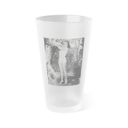 Julia Adams #170 (Vintage Female Icon) Frosted Pint Glass 16oz-16oz-Frosted-Go Mug Yourself